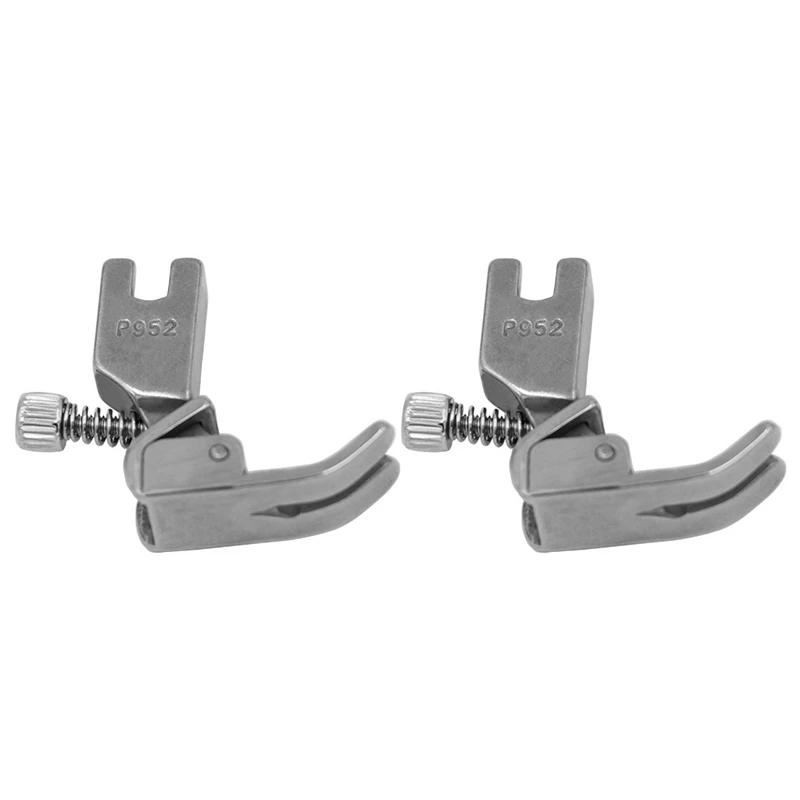 

2 PCS Sewing Machine Presser Foot All Steel P952 Adjustable Folding And Wrinkling Presser Foot For Industrial Flat Car