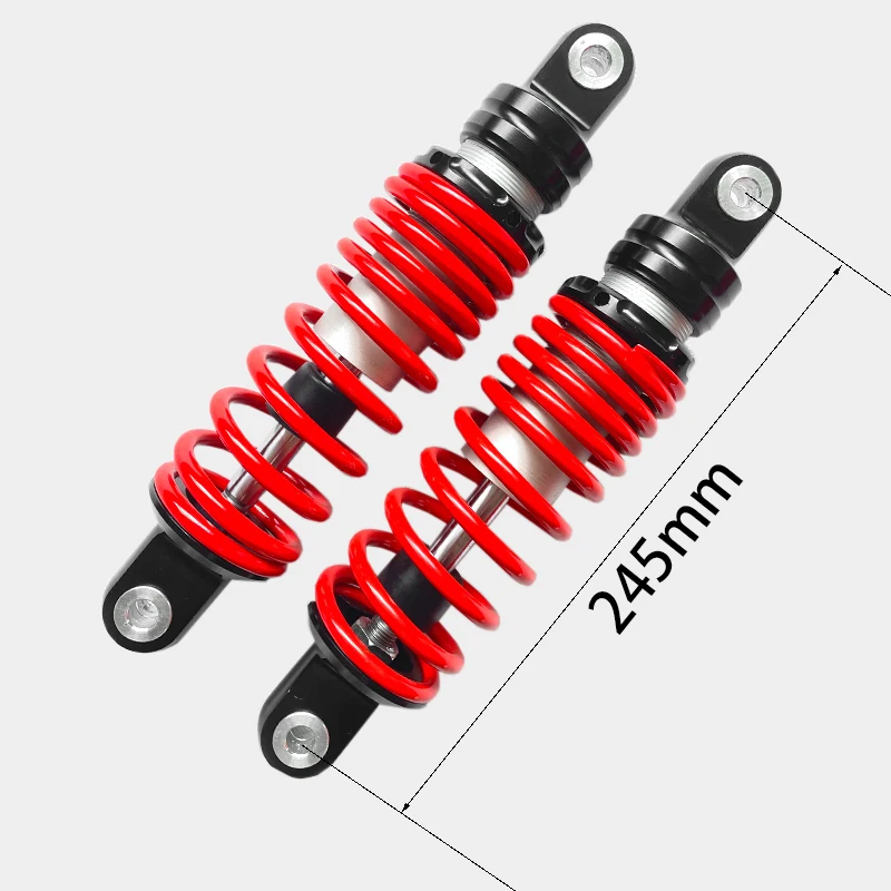 

Амортизатор задняя подвеска для мотоцикла 245 250 265 мм, круглая регулировка для гидравлического масла и газа, для мотоцикла NIU, карманного велосипеда для внедорожника, квадроцикла