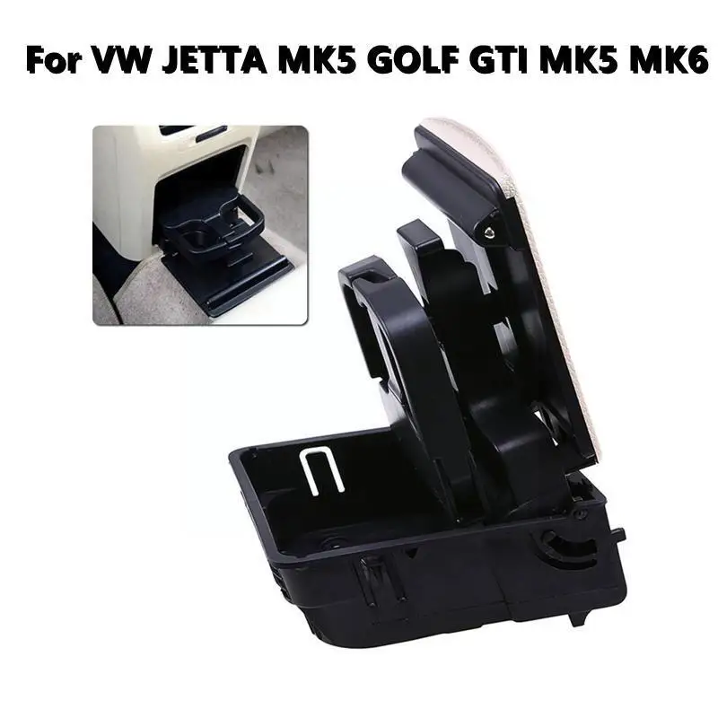 

Подлокотник центральной консоли, задний подстаканник для напитков для Vw Mk5 5 Golf Mk6 6 Vi 1k0862532 1k0862532c E2a5