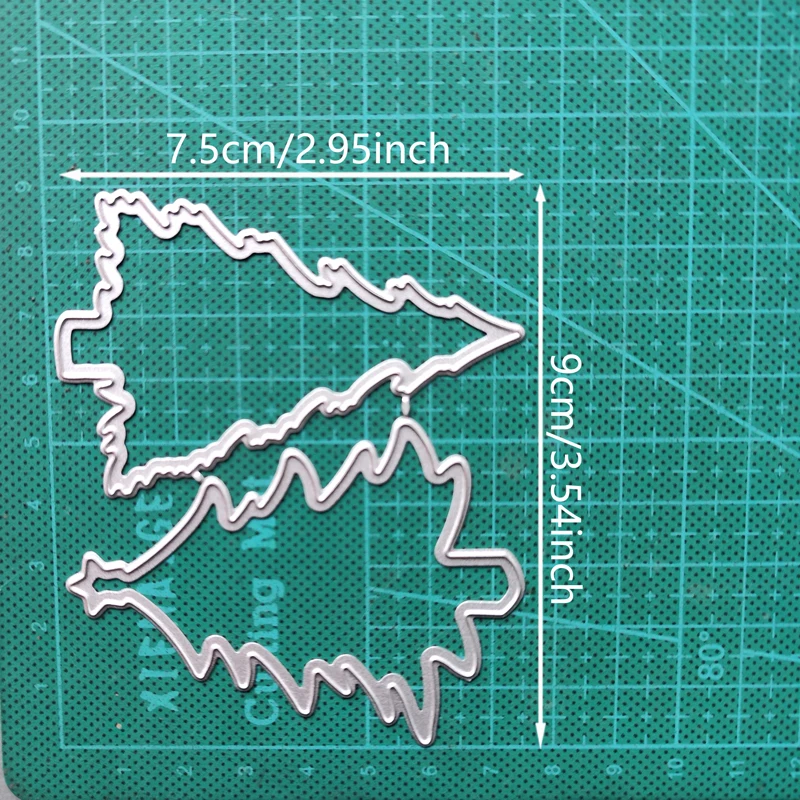 Два дерева искусственная буква металлический режущий инструмент форма для