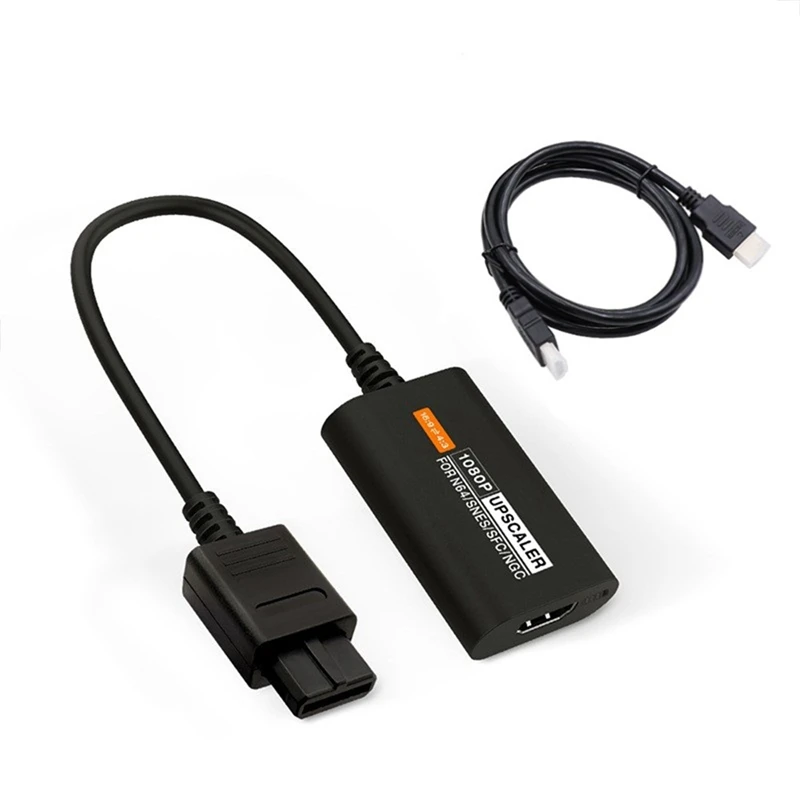 

Совместимый с HDMI преобразователь для Nintendo 64 N64/SFC/SNES/NGC 1080P Upscaler поддержка переключения соотношения сторон 4:3/16:9