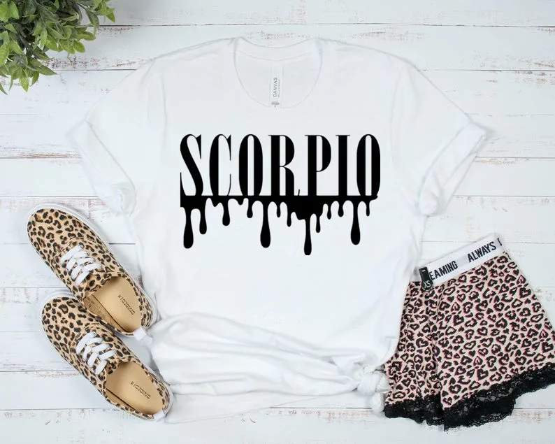 

Scorpio Birthday Gift November October Zodiac Shirt Women Cotton O Neck Fashion Print T-shirt Casual Short Sleeve Female Tops