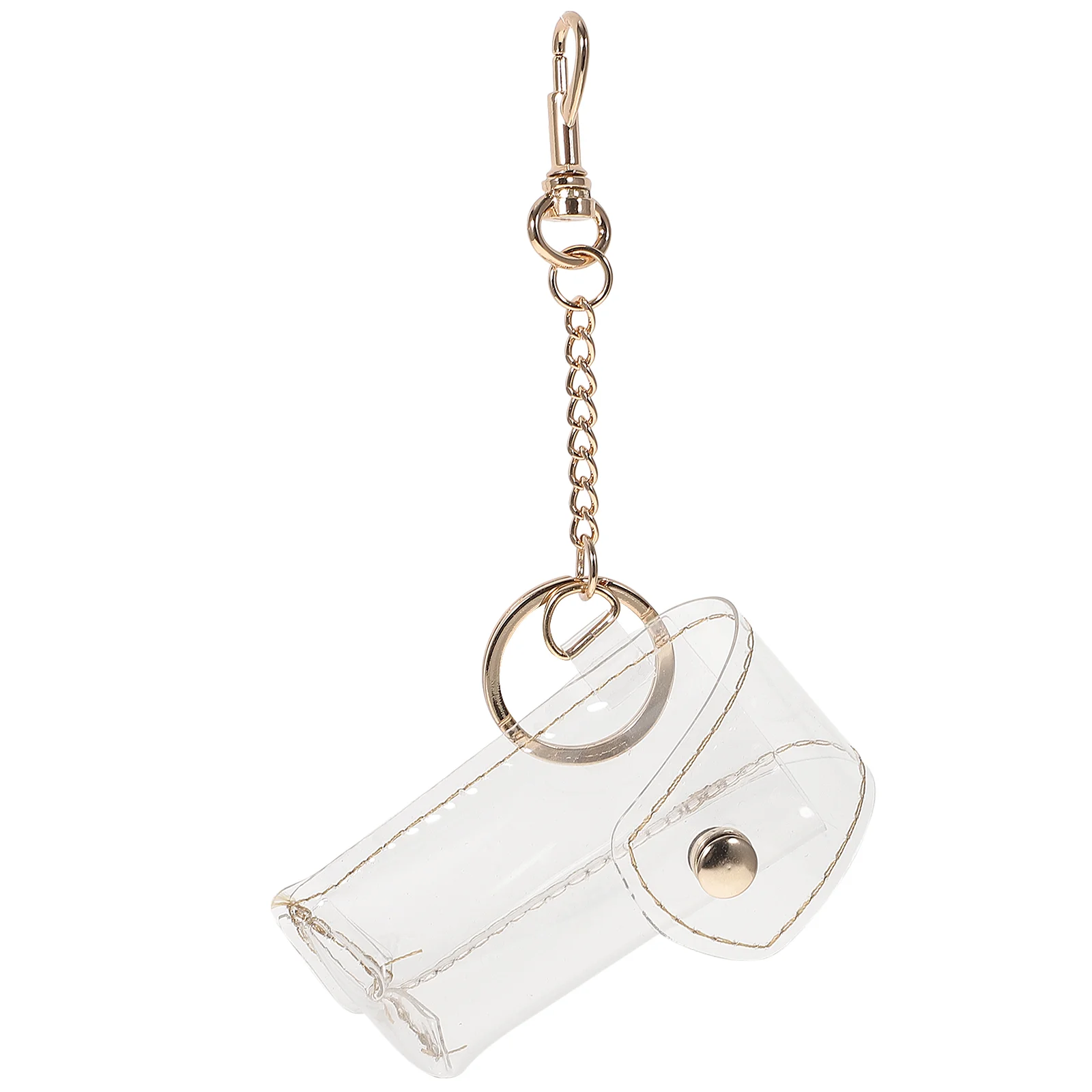 

Pouch Keychain Transparent Pvc Fashion Lipstick Holder For Lipstick Nail Polish Perfume Car Keys Lipstick Sleeve