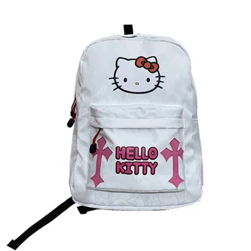 

New Kawaii Hello Kitty Backpacks Schoolbag Cute Wind Bag Students Backpack Female Mochila Infantil Escolar Backpack Women bags