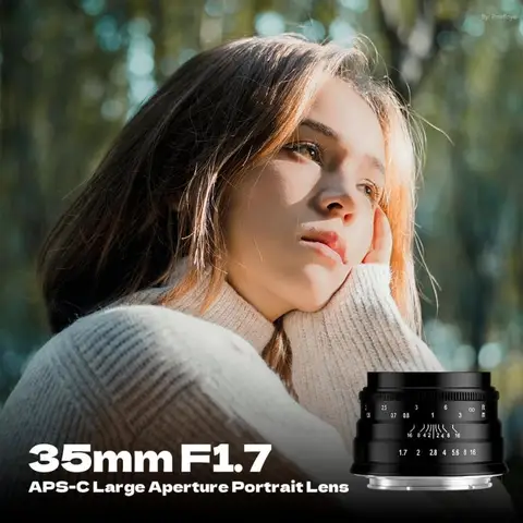Объектив Brightin Star 35mm F1.7 APS-C  для портретной съемки