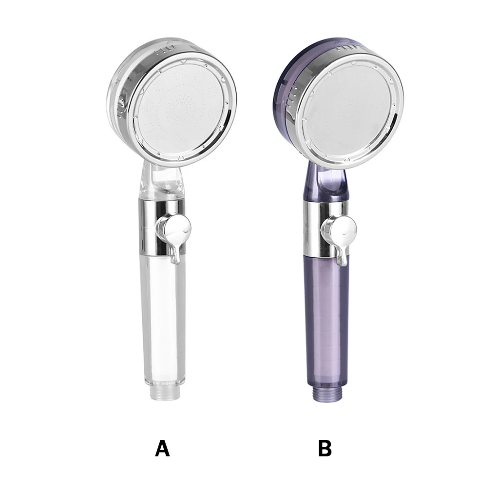

Shower Nozzle Handheld Shower Head Washable High Pressure Shower Filter Detachable Shower Faucet Transparent, Brown