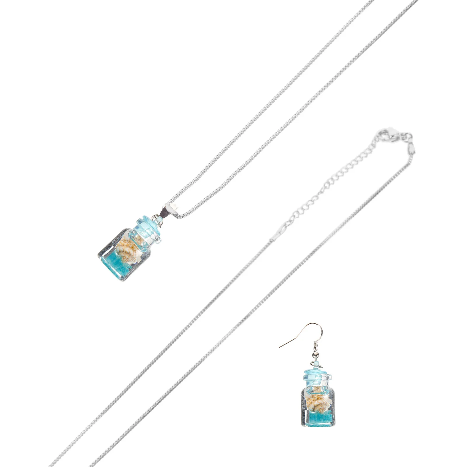 

Necklace Women Glow The Dark Hanging Earring Bottle Decor Wishes Collecting Jewelries