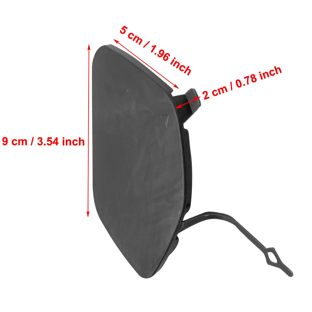 Передний/задний бампер фаркоп крышка с проушиной неокрашенная черная 51137361220