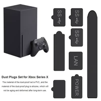 6810pcs silicone dust plugs pvc meshs set for xbox series x interface anti dust cover dustproof plug for xbox series xps 5