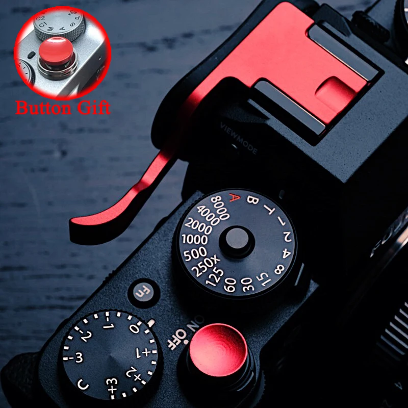 

Newest Thumb Rest Thumb Up Thumb Grip Hot Shoe Cover For Fujifilm XT3 FUJI X-T3 Red Black Silver