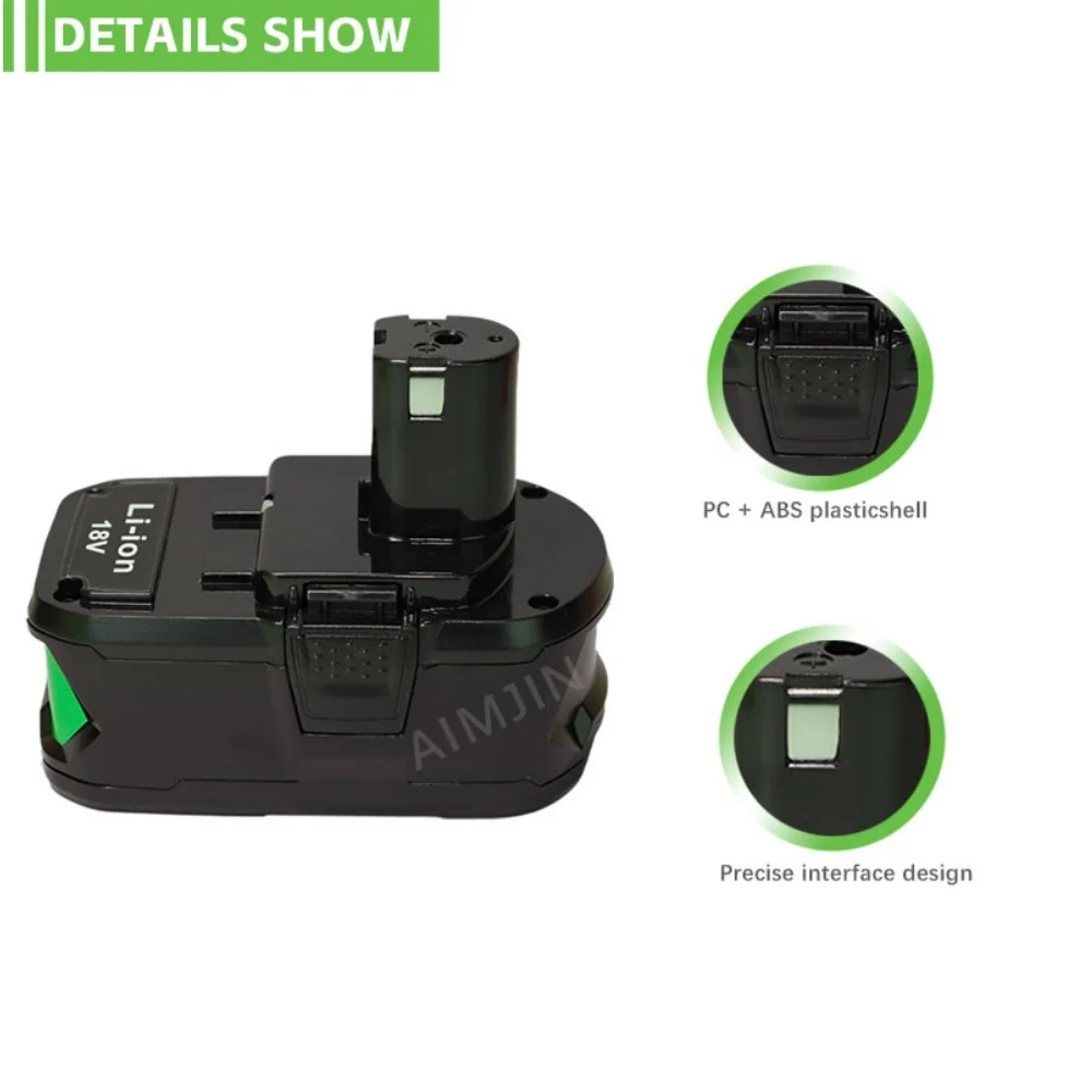 6 0 Ач для RYOBI P108 18 В Plus аккумулятор литий-ионный электроинструмент P104 P107 RB18L50 RB18L20