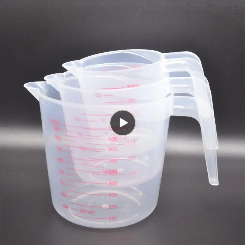 

With Scale Measuring Cup Measurement Household Measuring Tools Baking Large Capacity Transparent Cup Gauges Thickening Kitchen