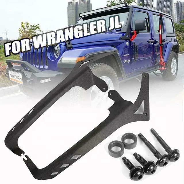 

50" LED Light Bar Mounting Bracket Waterproof Kit For Jeep Wrangler JL 2018 2019