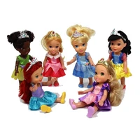 disney action figure 15cm mini doll princess snow white rapunzel elsa anna toys for girls children toys cinderella