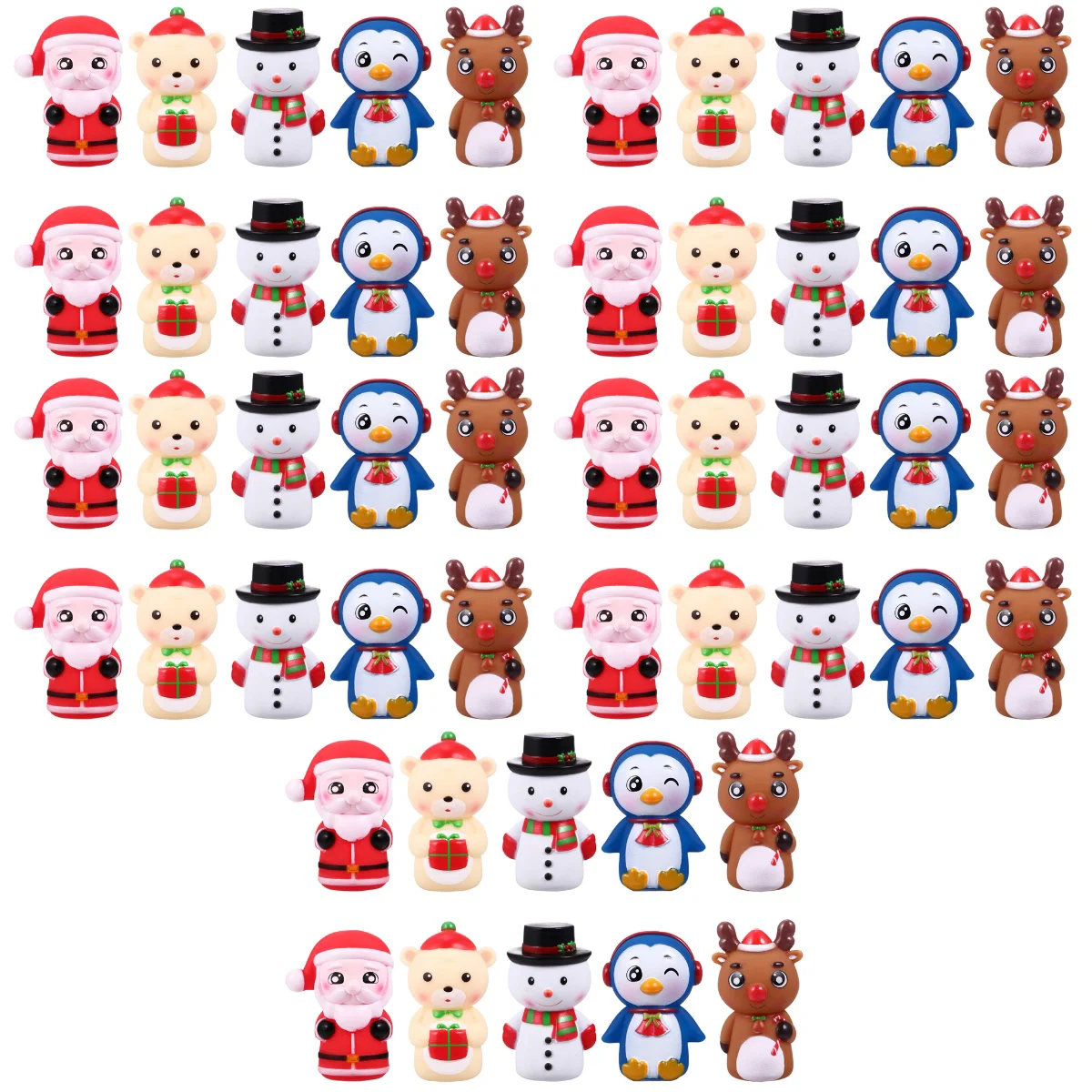 

50 Christmas Finger Puppet Kids Hand Puppets Cartoon Finger Puppets