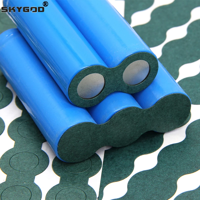 

25/50/100/250/500pcs 1S-8S 18650 Li-ion Battery Insulation Gasket Pack Cell Barley Adhesive Paper Electrode Insulated Tool