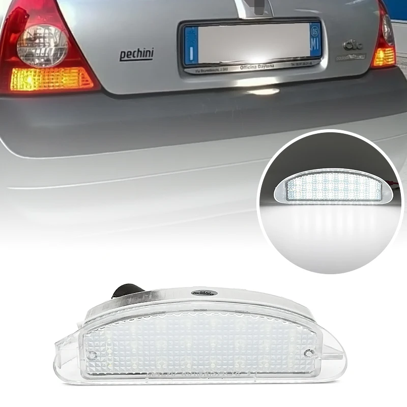 Фото 1 шт. светодиодный светильник номерного знака для Renault Clio 1998-2005 Twingo 1993-2007, лампа номерного знака №1
