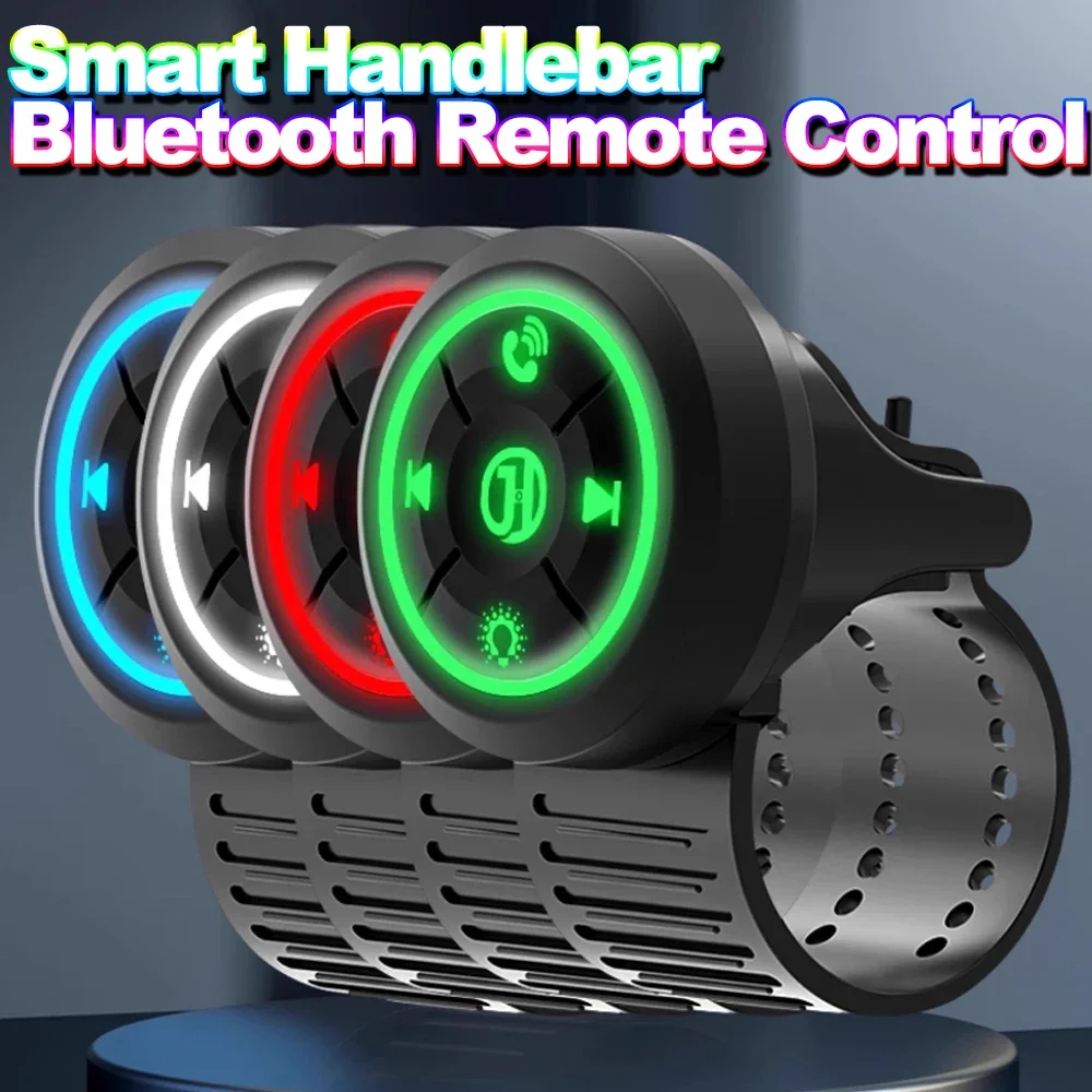 

Беспроводная Bluetooth 5.3 дистанционная кнопка для мотоцикла, велосипеда, автомобиля, рулевого колеса, шлема, наушников, мед...