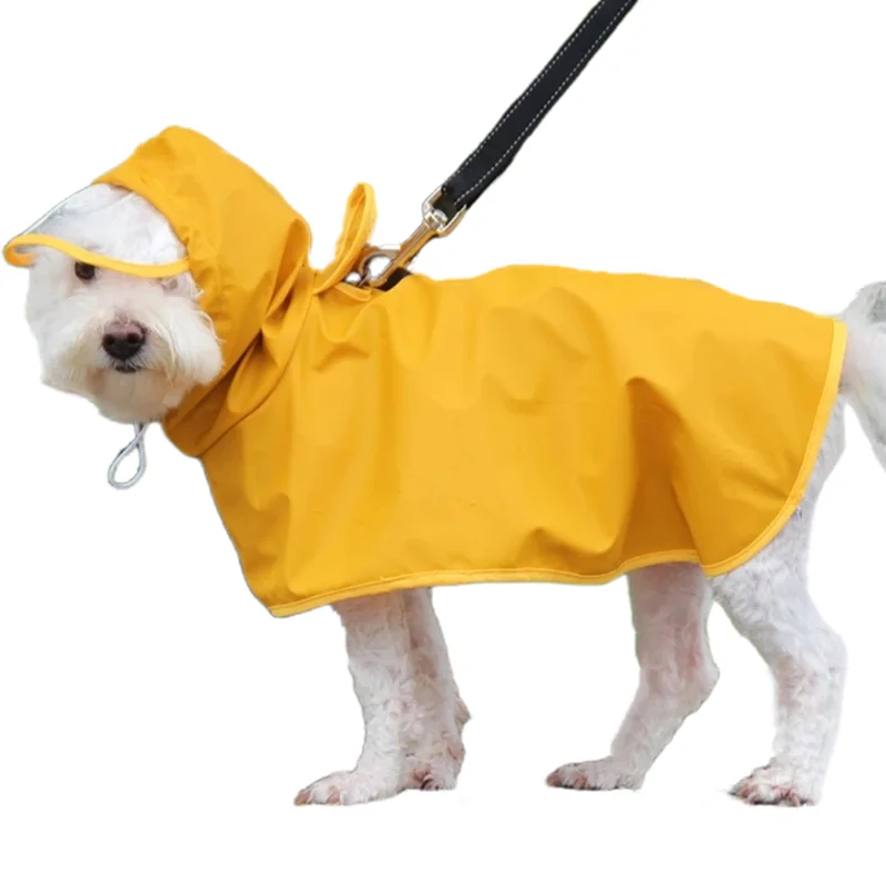 For Small Medium Large Dog Waterproof Jaet Big Dog Rain Coat Clothes Corgi Husky Schnauzer Pug Labrador 3xl