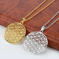 new hollow necklace fashion jewelry pendant creative digital password simple alloy round card necklace men women same wholesale
