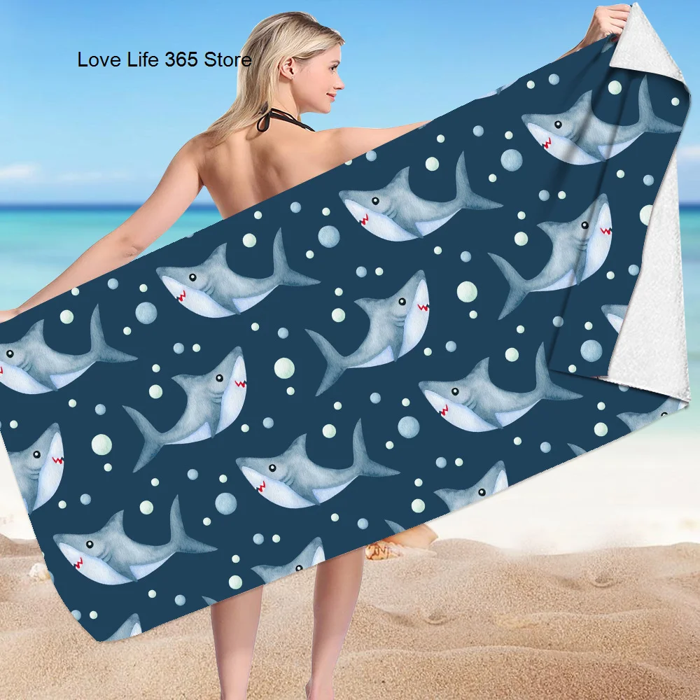 Soft Microfiber Swimming Towels Oversized Super Absorbent Sand Free Thick Towels