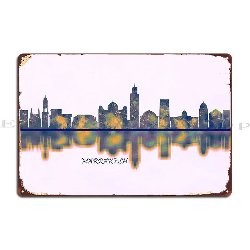 

Металлический знак с изображением Марракеша