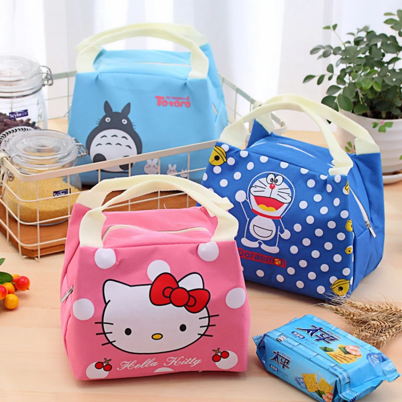 

Totoro Cute Children's Cartoon Lunch Bag Oxford Cloth Insulation Cold Waterproof Lunch Box Bag Portable Travel Office Handbag