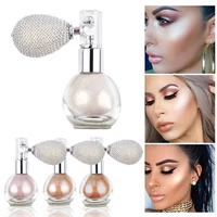 highlighter powder spray high gloss glitter powder spray shimmer sparkle pearl powder makeup for face body lasts all day