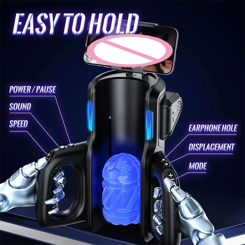 Leten THRUSTING-PRO мощный мастурбатор Телескопический 12 см Вагина высокоскоростной