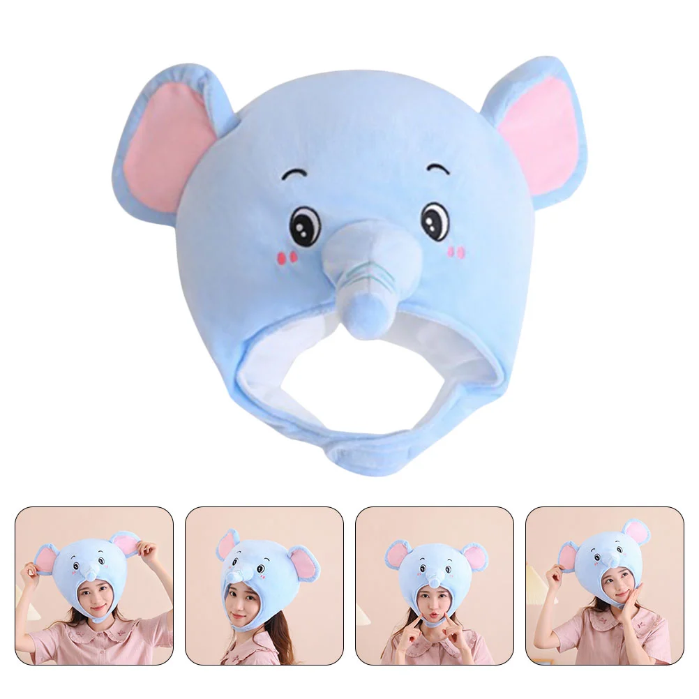 Плюшевая шляпа костюм для вечеринки шапки взрослых забавный головной убор со