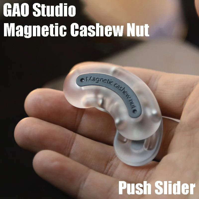 GAO Studio Magnetic Cashew Nut Push Card Push Egg Edc Decompression Toy Office Decompression Magnetic Toy Trendy Play