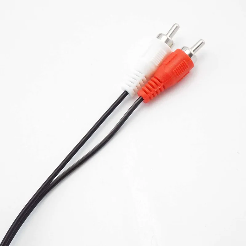 Двойной RCA штекер к 2 стерео аудио кабель AV для DVD TV CD звуковой усилитель |
