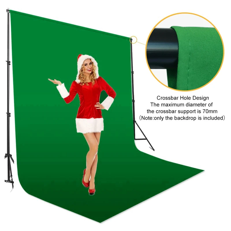 Ulanzi фон для фотосъемки с густым гладким муслиновым хлопковым зеленым экраном