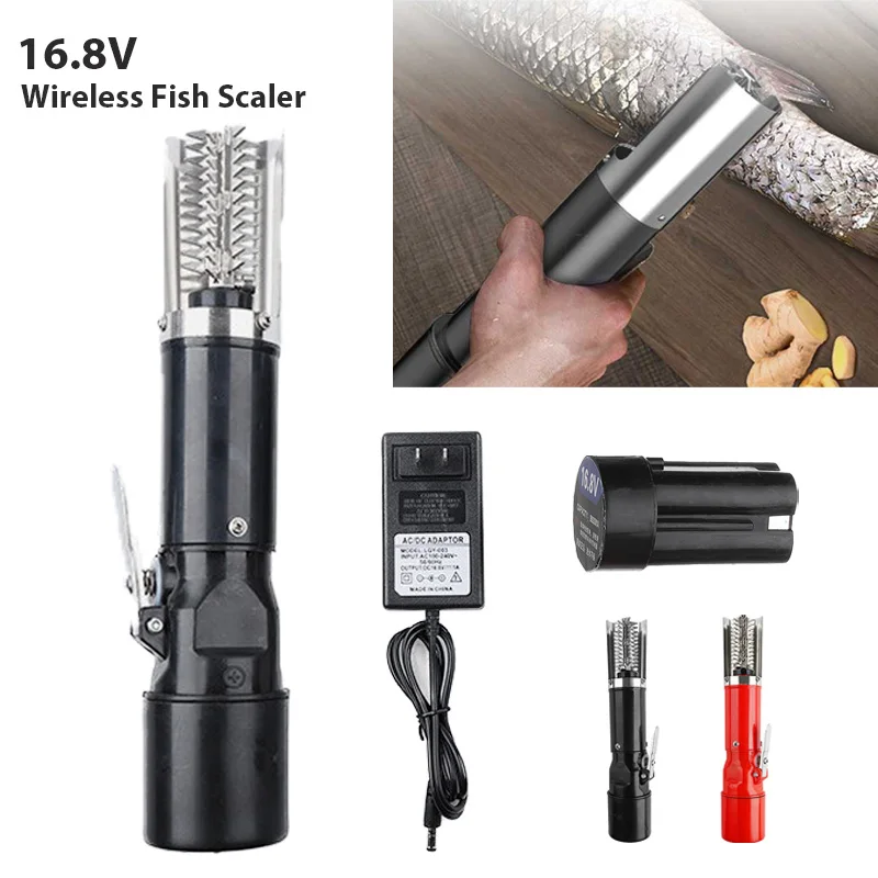 

Clean Cleaner Knif Wireless Seafood Remover Portable Battery Fishing Fish Kitchen Scaler Descaler Scalers Tools Electric Scraper