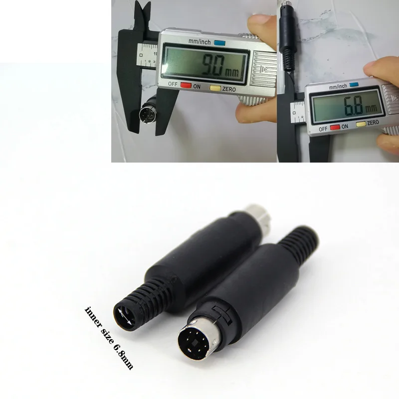 Мини-вилка DIN 3/4/5/6/7/8 PIN для крепления кабеля на шасси штекер разъем 3-контактный