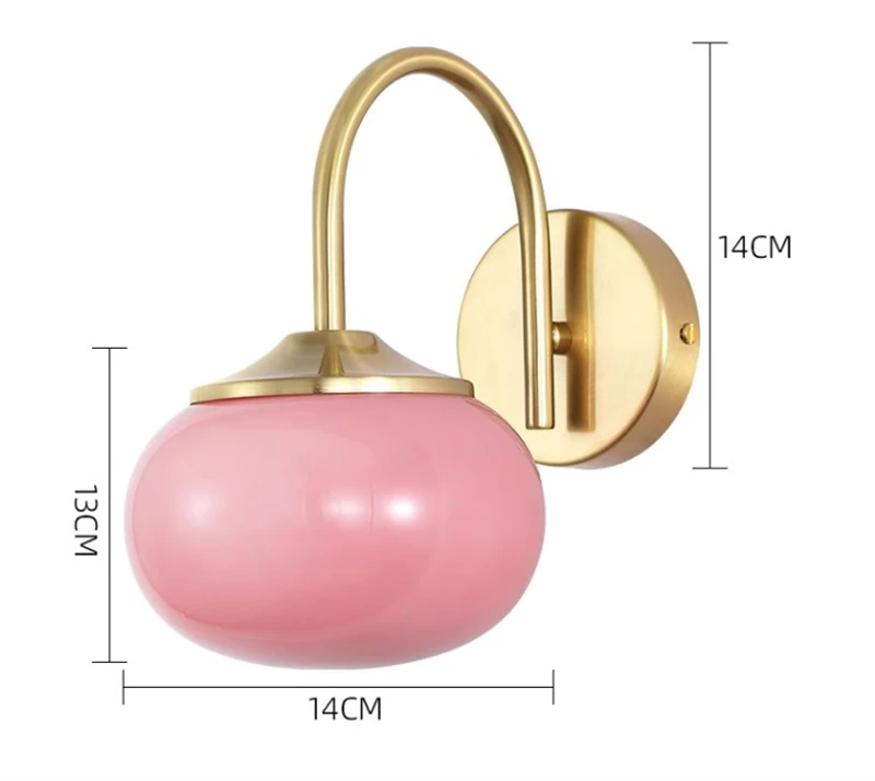 

DMAIKAOTIN Настенный светильник с розовым/белым стеклом