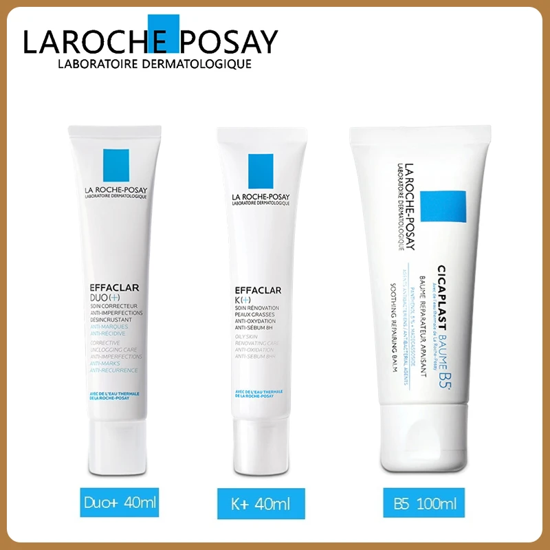 

1PCS La Roche-Posay Effaclar Duo/K+ Facial Acne Treatment Gel B5 Repair Cream Removal Pimple Blackhead Oil Control Beauty Health