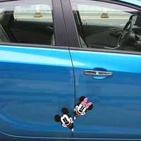 cartoon cute mickey minnie bumper stickers scratch cover creative decorative stickers car stickers and decals anime accessories