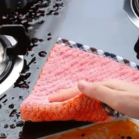 510pcs kitchen towel cloth anti grease cleaning cloth hand towels magic dishwashing kitchen accessories supplies rags household