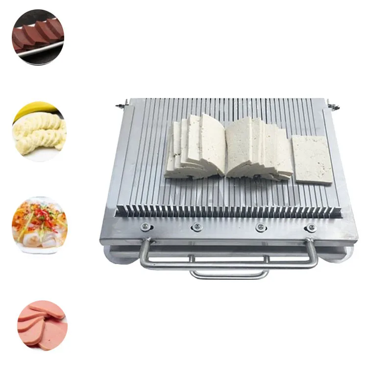 

Luncheon Meat Slicing Machine Stainless Steel Cutter For Soft Food Duck Blood Cucumber Banana Konjac Slicing Tool