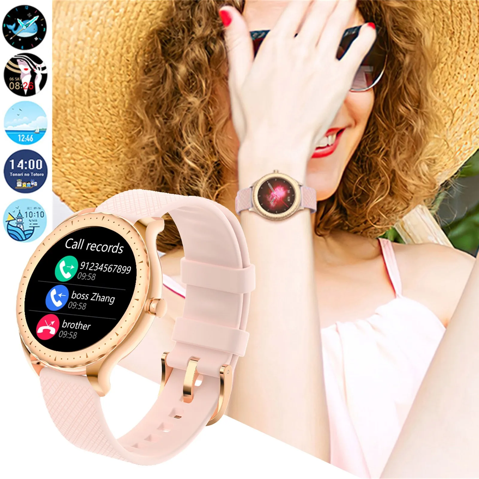 

Y1 Smart Watch Women's Round Dial 1.09 Inch Bluetooth Call Sports Watch