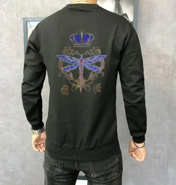 

Толстовка Стразы в стиле хип-хоп дизайнерская брендовая дизайнерская зимняя одежда мужские толстовки 2023