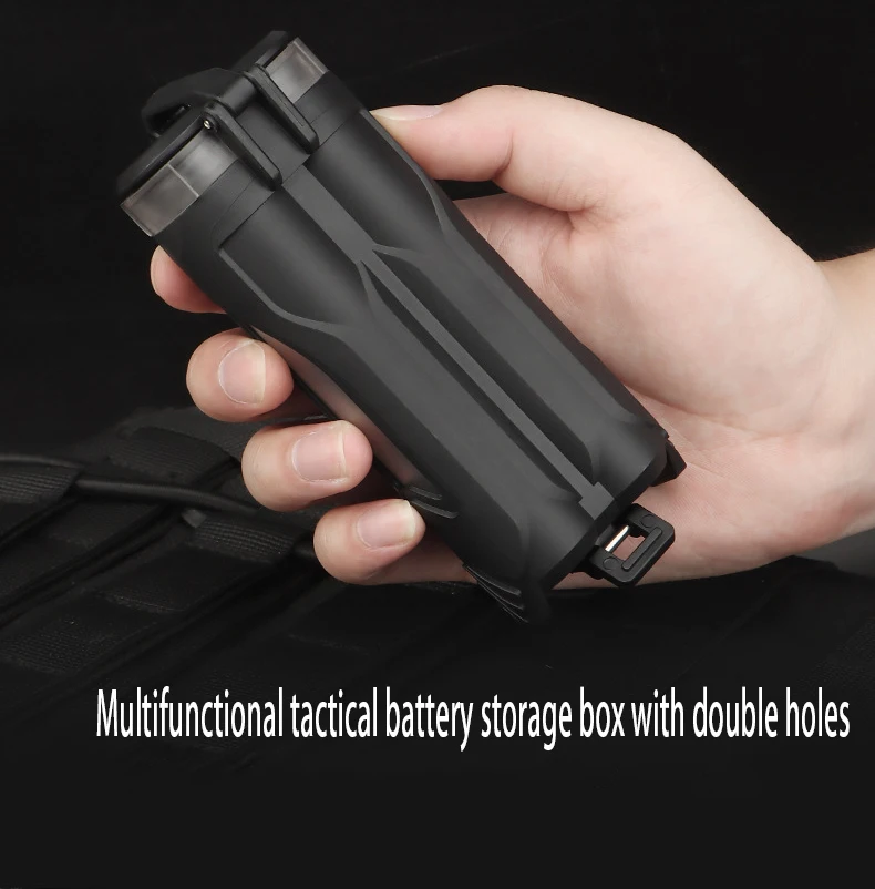 

Tactical Battery Storage Waterproof Battery Case Box Portable Hanging Belt For CR123/AAA/AA Airsoft Paintball Outdoor Hunting