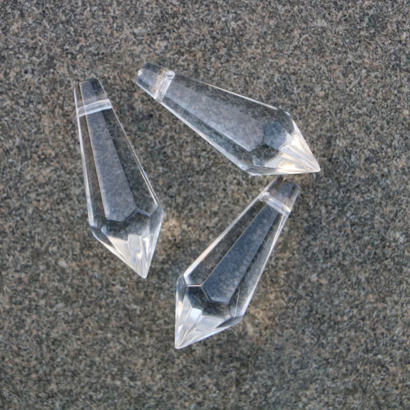 25 шт./компл. прозрачная люстра кристаллы лампа подвесные Подвески в виде сосулек