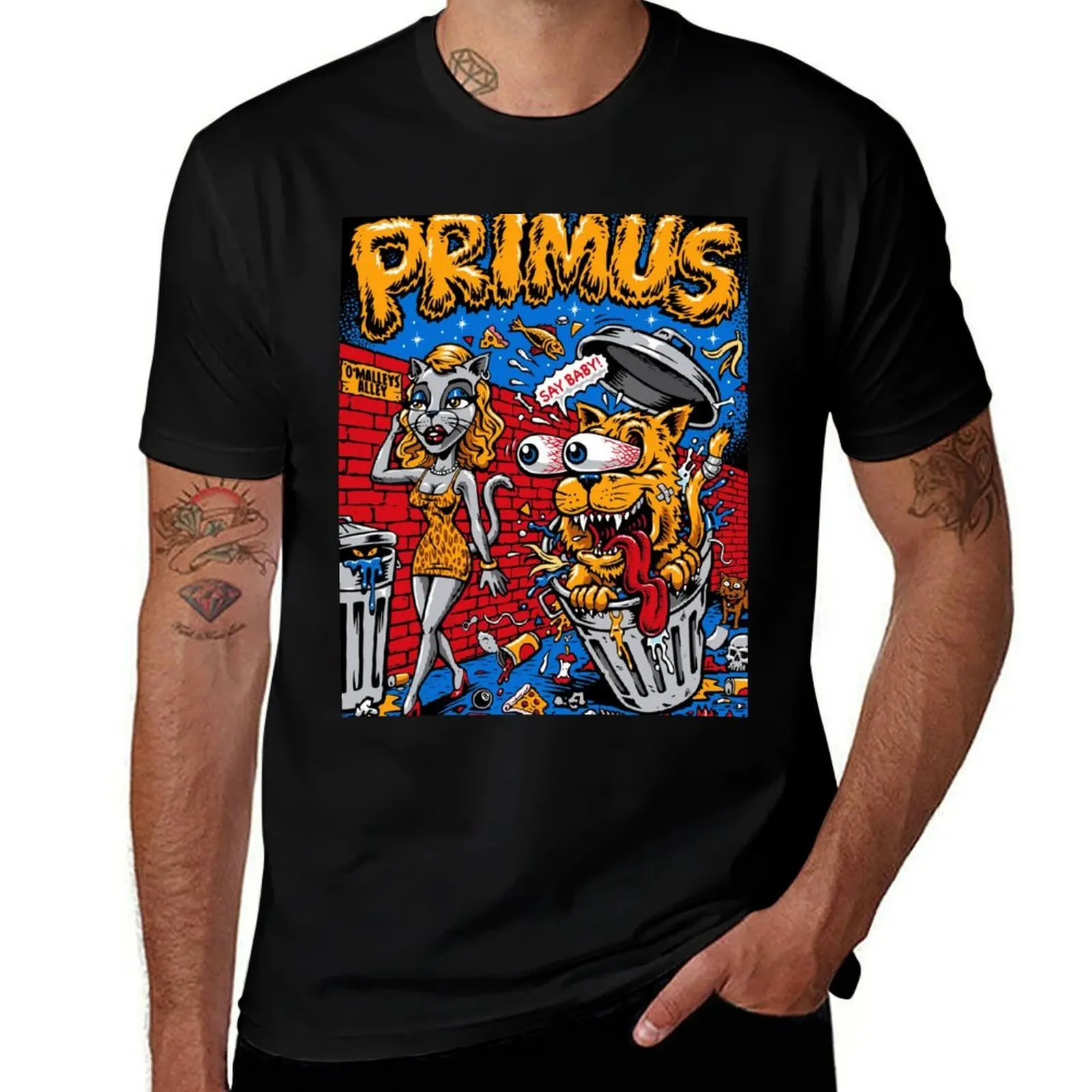 Фото Футболка Say Baby Primus Tour 2020 Siangsenin, стильная футболка с графическим принтом и коротким рукавом. №1