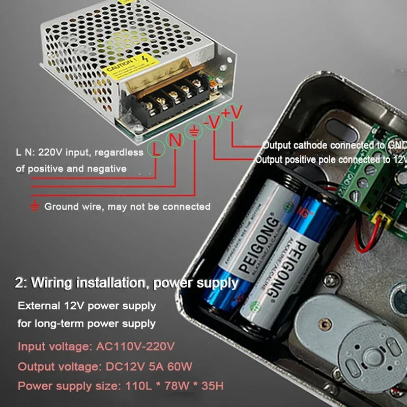 Водонепроницаемый умный дверной замок IP65 со сканером отпечатков пальцев уличные
