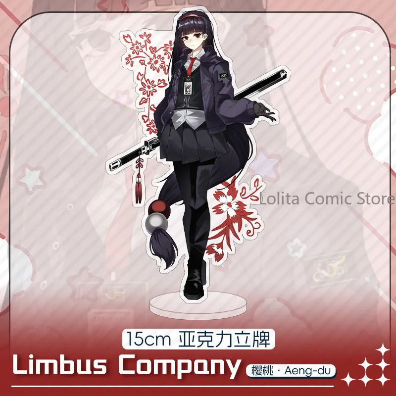 Фото Аниме Limbus Company: акриловая фигурка Черри, металлический значок, шикиши, блок-кнопка, брошь, настольная табличка, подарок для фанатов. №3