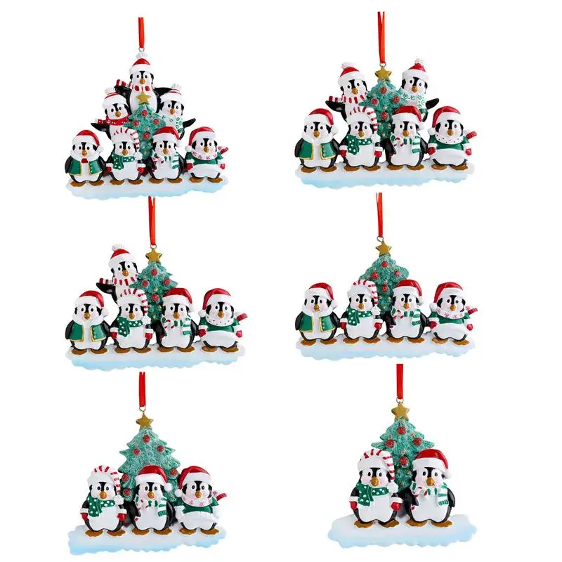 

6 шт., Деревянные Подвески в виде пингвина