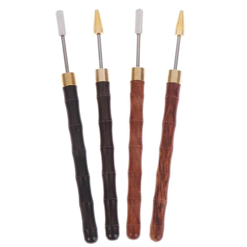 

170*10 Mm Sandalwood Brass Edge Oil Pen Single Head Leather Edge Oil Gluing Dye Pen Applicator Speedy Paint Roller Tool