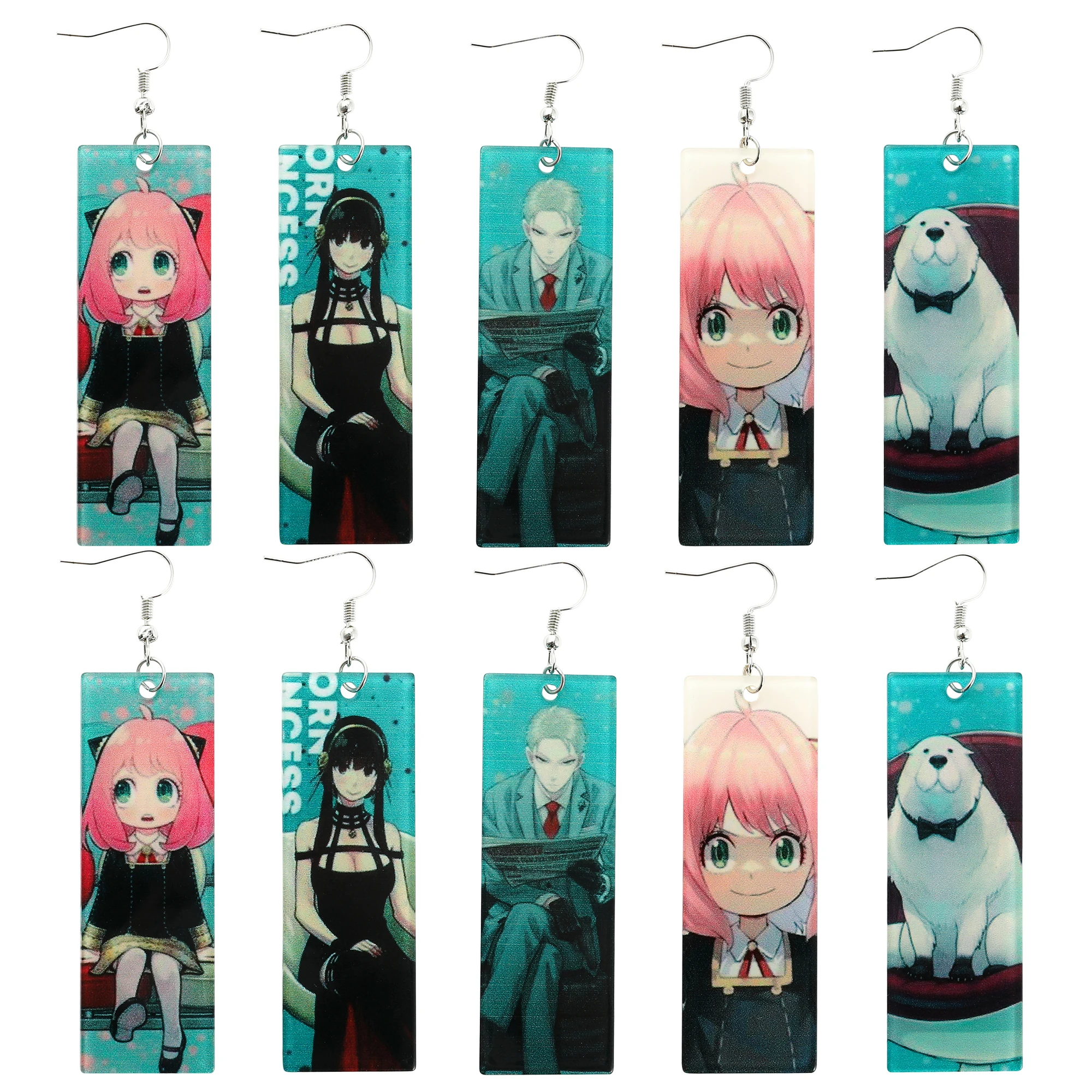 

Anime Earrings Spy X Family Twilight Loid Anya Yor Bond Forger Cosplay Props Acrylic Drop Long Earrings for Women Jewelry Style